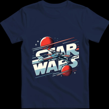 Createyou Star Wars X-Wing 2 - Férfi - Sötétkék - 3XL férfi póló