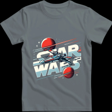 Createyou Star Wars X-Wing 2 - Férfi - Szürke - S férfi póló