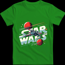 Createyou Star Wars X-Wing 2 - Férfi - Zöld - 3XL férfi póló