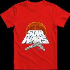 Createyou Star Wars X-Wing 3 - Férfi - Piros - XL férfi póló