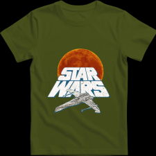 Createyou Star Wars X-Wing 3 - Férfi - Sötétzöld - M férfi póló