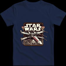Createyou Star Wars X-Wing 5 - Férfi - Sötétkék - XL férfi póló
