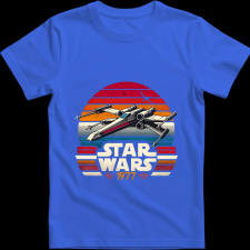 Createyou Star Wars X-Wing '77 - Férfi - Királykék - XL férfi póló