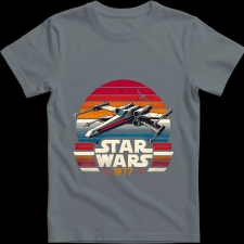 Createyou Star Wars X-Wing '77 - Férfi - Szürke - 3XL férfi póló
