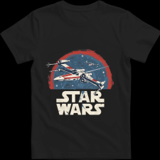 Createyou Star Wars X-Wing - Férfi - Fekete - M férfi póló