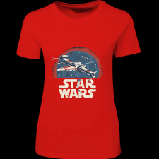 Createyou Star Wars X-Wing - Női - Piros - L női póló