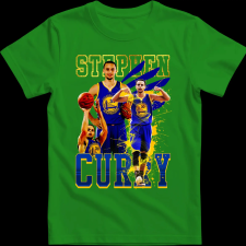 Createyou STEPHEN CURRY - Gyermek - Zöld - L gyerek póló