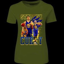 Createyou STEPHEN CURRY - Női - Sötétzöld - 2XL női póló