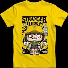 Createyou Stranger Things Dustin - Férfi - Sárga - XL férfi póló