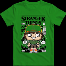 Createyou Stranger Things Dustin - Férfi - Zöld - 2XL férfi póló