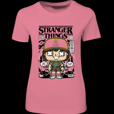 Createyou Stranger Things Dustin - Női - Pink - M női póló
