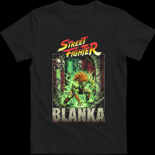 Createyou Street Fighter Blanka 2 - Gyermek - Fekete - XL gyerek póló