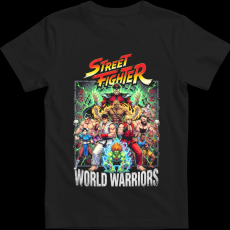 Createyou Street Fighter - Férfi - Fekete - L