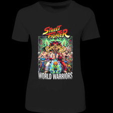 Createyou Street Fighter - Női - Fekete - S női póló