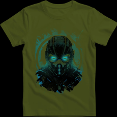 Createyou Sub Zero Mortal Kombat - Férfi - Sötétzöld - S