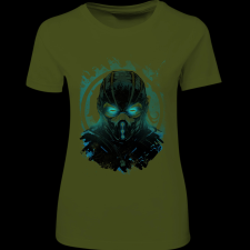 Createyou Sub Zero Mortal Kombat - Női - Sötétzöld - 2XL női póló