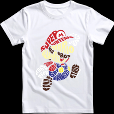 Createyou Super Mario - Férfi - Fehér - M