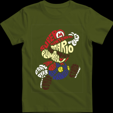 Createyou Super Mario - Férfi - Sötétzöld - 3XL