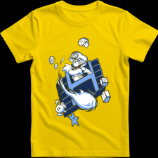 Createyou Super Mario Fire ball - Férfi - Sárga - M férfi póló