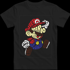 Createyou Super Mario - Gyermek - Fekete - S