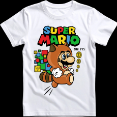 Createyou Super Mario mosómedve - Férfi - Fehér - 3XL