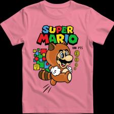 Createyou Super Mario mosómedve - Gyermek - Pink - XS gyerek póló