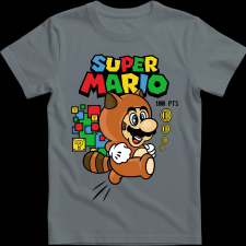 Createyou Super Mario mosómedve - Gyermek - Szürke - L gyerek póló