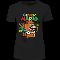 Createyou Super Mario mosómedve - Női - Fekete - 2XL