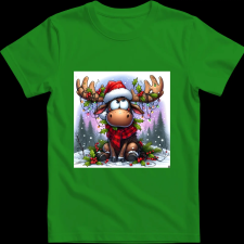 Createyou Szarvas, már megint itt van... - Férfi - Zöld - 2XL férfi póló