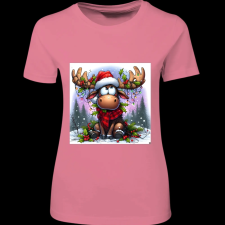 Createyou Szarvas, már megint itt van... - Női - Pink - XL női póló