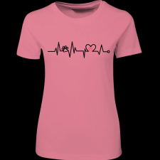 Createyou Tappancs EKG - Női , Pink , XL női póló