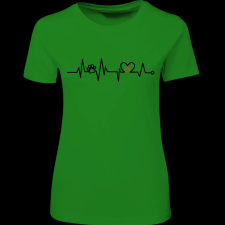 Createyou Tappancs EKG - Női , Zöld , 2XL női póló