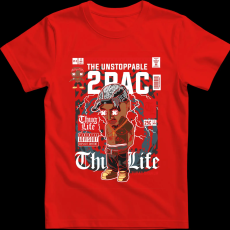 Createyou Tupac - Férfi - Piros - 2XL