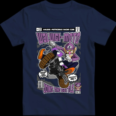 Createyou Waluigi Motocross - Férfi - Sötétkék - XL