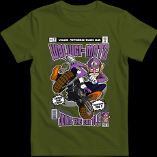 Createyou Waluigi Motocross - Férfi - Sötétzöld - L