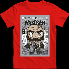 Createyou War Craft - Férfi - Piros - XL férfi póló