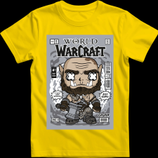 Createyou War Craft - Férfi - Sárga - 3XL férfi póló