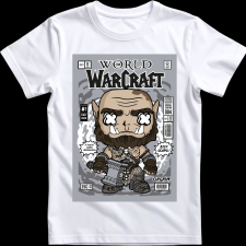 Createyou War Craft - Gyermek - Fehér - S gyerek póló