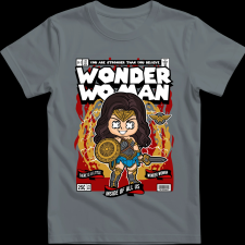 Createyou Wonder Woman - Gyermek - Szürke - S gyerek póló