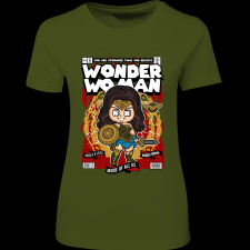 Createyou Wonder Woman - Női - Sötétzöld - M női póló