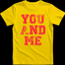 Createyou You and Me - Férfi , Sárga , L férfi póló
