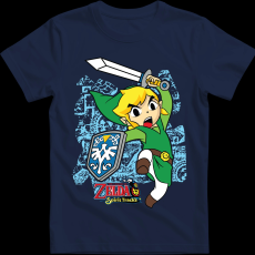 Createyou Zelda Spirit Track - Link - Férfi - Sötétkék - 2XL
