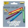 Creative Jungle Zsírkréta CREATIVE JUNGLE grey 12 szín/készlet