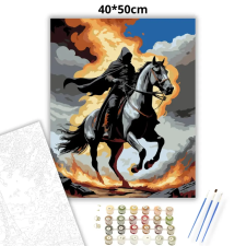 Creative Land Kft A pusztítás lovasa - számfestő készlet – 40×50 cm (Keretre feszítve) kreatív és készségfejlesztő