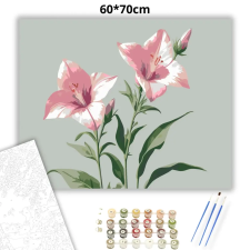 Creative Land Kft Baracklevelű harangvirágok - számfestő készlet – 60×70 cm (Keret nélkül) kreatív és készségfejlesztő