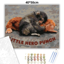 Creative Land Kft Biztonságban – Punch álma - számfestő készlet – 60×70 cm (Keretre feszítve) kreatív és készségfejlesztő