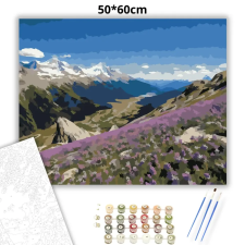 Creative Land Kft Csendes hegykoszorú - számfestő készlet – 50×60 cm (Keret nélkül) kreatív és készségfejlesztő