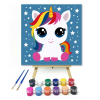 Creative Land Kft Csillagszemű unikornis - gyerek számfestő készlet – 30×30 cm (Keret nélkül)
