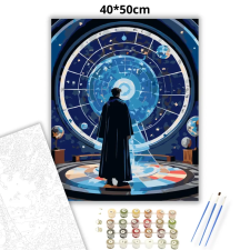 Creative Land Kft Csillagtérkép - számfestő készlet – 40×50 cm (Keretre feszítve) kreatív és készségfejlesztő