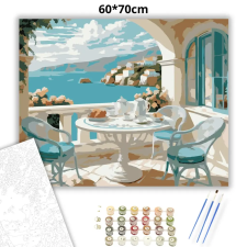 Creative Land Kft Derűs reggeli - számfestő készlet – 60×70 cm (Keretre feszítve) kreatív és készségfejlesztő